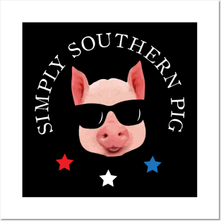 Simply Southern Pig Posters and Art